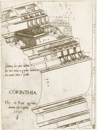 Trabeazione dal Tempio di Vespasiano, Roma da Master PS