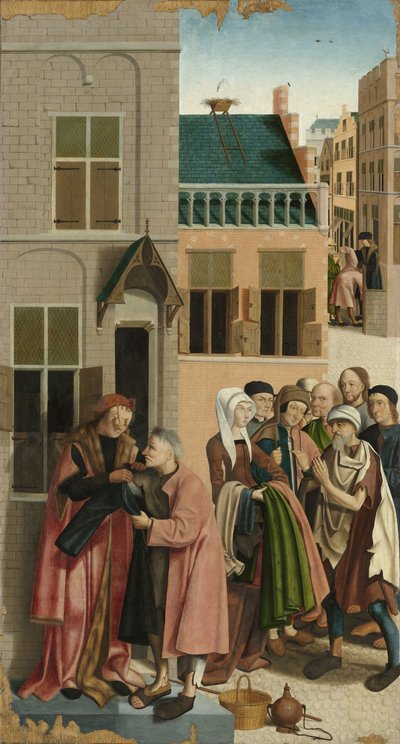 Le sette opere di misericordia: Vestire gli ignudi, 1504 da Master of Alkmaar