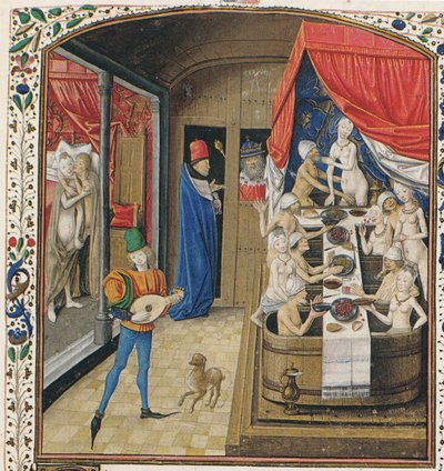 Un bagno. Da Facta et dicta memorabilia di Valerius Maximus, ca 1470 da Master of Anthony of Burgundy