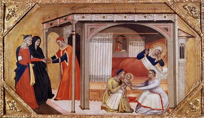 La Nascita della Vergine Maria da Master of Ashmolean Predella