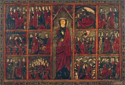 Santa Orsola con scene della sua vita da Master of Bierge
