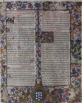 f.130: pagina dal Breviario del Vescovo di Montoya da Master of Burgo de Osma