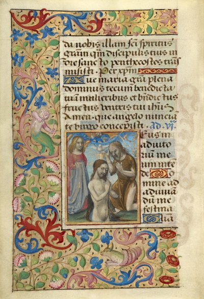 Battesimo di Cristo da Master of Cardinal Bourbon