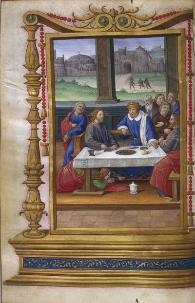 Festa in casa di Simone il Fariseo, 1500-1550 da Master of Claude de France