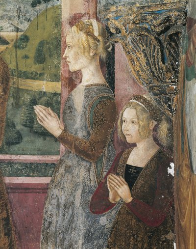 Affresco raffigurante Paleologo e Bernarda di Bosse da Master of Crea