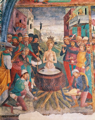 Italia, Regione Piemonte, Provincia di Alessandria, Serralunga di Crea, Sacro Monte di Crea, Santuario di Santa Maria Assunta, Cappella di Santa Margherita di Antiochia, Passione di Santa Margherita di Antiochia da Master of Crea