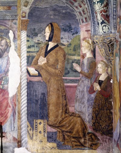 Italia, Regione Piemonte, Serralunga di Crea, affresco nella cappella della Basilica di Santa Maria Assunta da Master of Crea