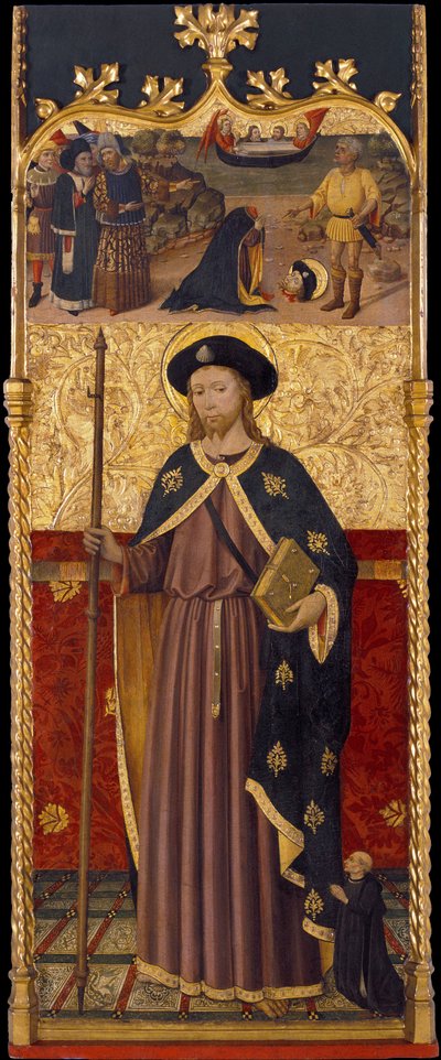 San Giacomo con un Donatore e Decapitazione di San Giacomo da Master of Cruïlles
