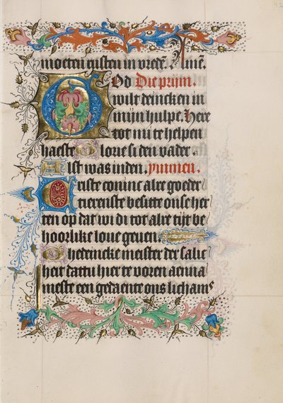 Iniziale G decorata da Master of Evert Zoudenbalch