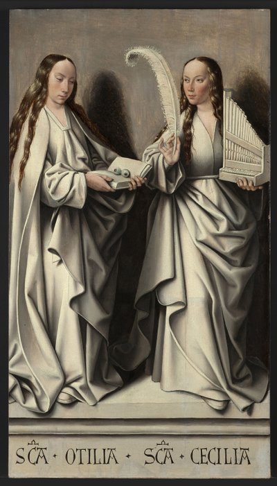 Sante Ottilia e Cecilia, pannello dell