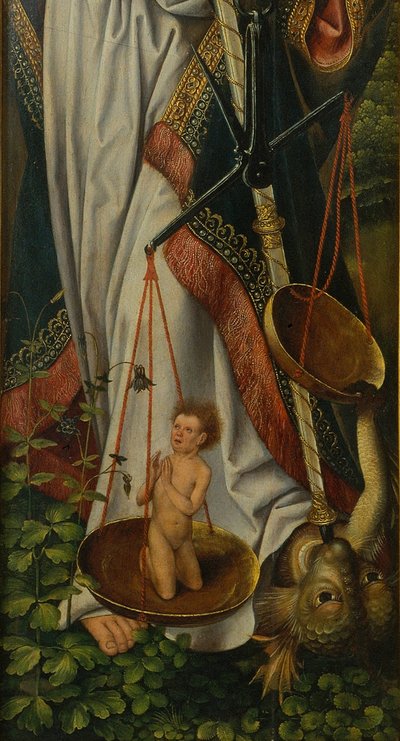 Trittico del Battesimo di Cristo (dettaglio) da Master of Frankfurt