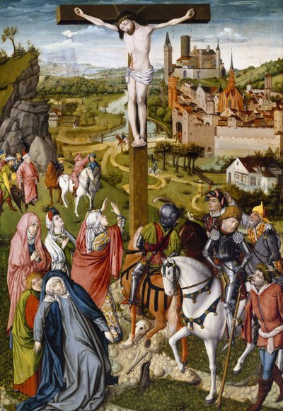 La crocifissione, c.1465-70 da Master of Georg Muehlichs Meisterlin Chronicle attr. to Master of Georg Muehlichs Meisterlin Chronicle attr. to