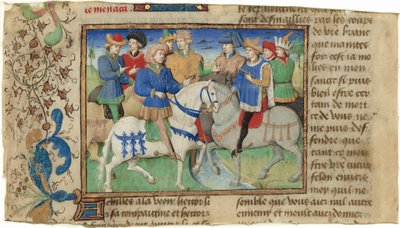 Incontro di Achille e Ettore da Master of Girart de Roussillon