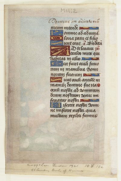 Annunciazione ai pastori, da un Libro d
