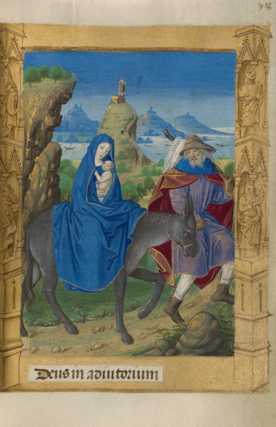 La fuga in Egitto da Master of Guillaume Lambert