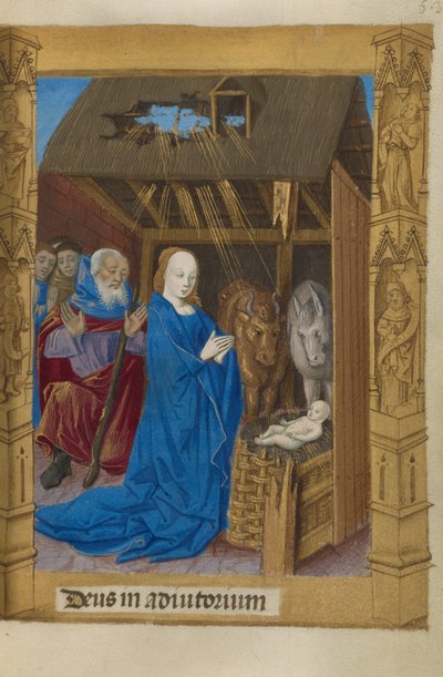 La Natività da Master of Guillaume Lambert
