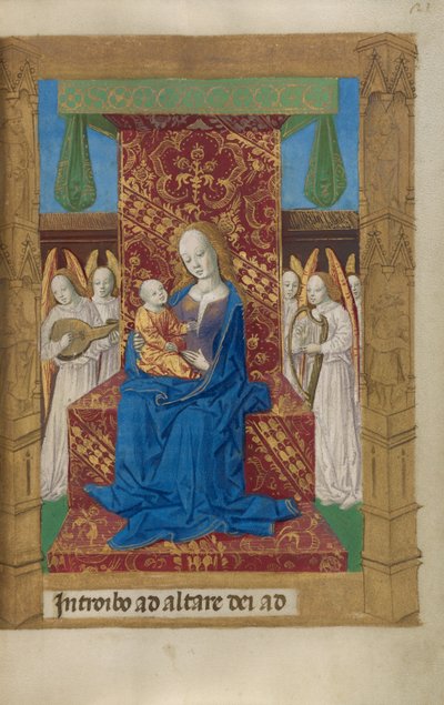 La Vergine e il Bambino in trono da Master of Guillaume Lambert