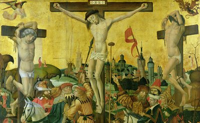 La Crocifissione, c.1500 (dettaglio) da Master of Hamburg