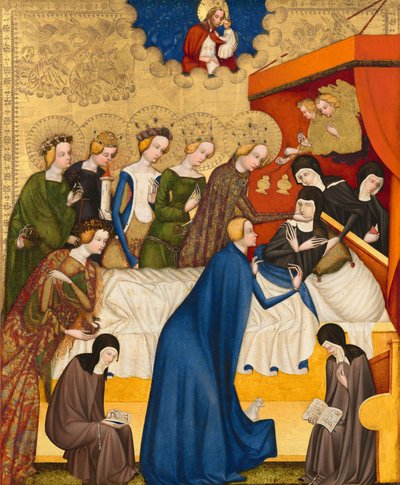 La morte di Santa Chiara, c. 1400-1410 da Master of Heiligenkreuz