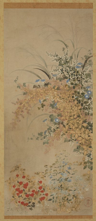 Fiori ed erbe, periodo Edo da Master of I nen Seal