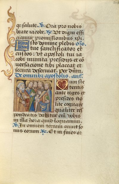 Tutti gli apostoli da Master of Jacques de Besançon