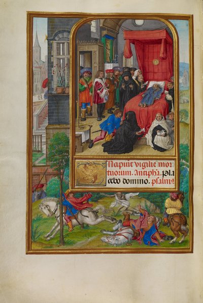 Scena sul Letto di Morte da Master of James IV of Scotland