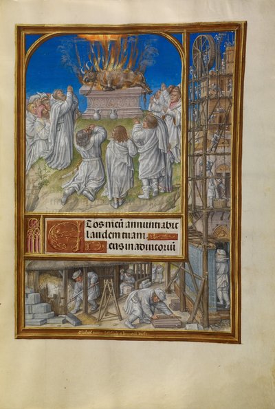 Elia che Chiede Fuoco dal Cielo da Master of James IV of Scotland