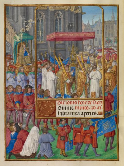 Processione per il Corpus Domini da Master of James IV of Scotland