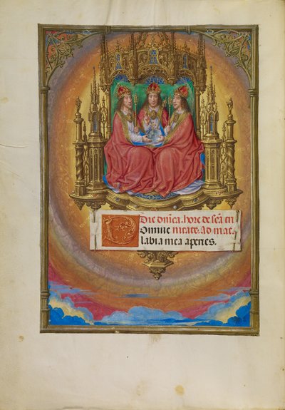 La Santissima Trinità in trono da Master of James IV of Scotland