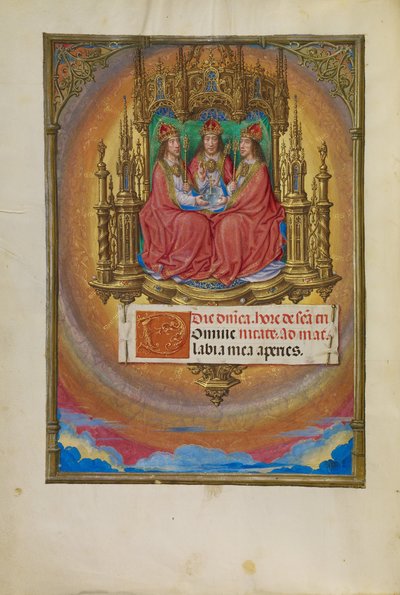 La Santissima Trinità in Trono da Master of James IV of Scotland
