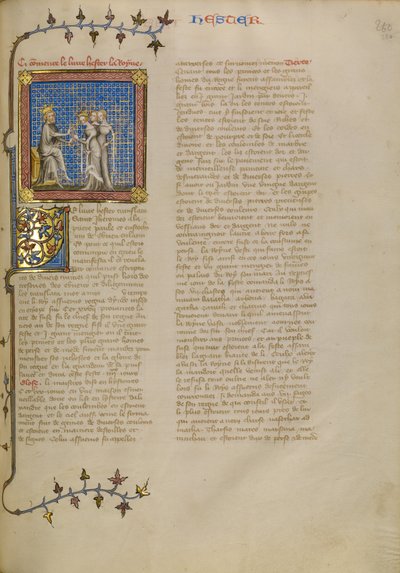 Ester davanti al re Assuero da Master of Jean de Mandeville
