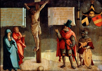 Crocifissione con donatori, XVI secolo da Master of Messkirch