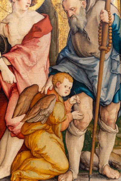 Tedesco: Die Heiligen Sebastian und Rochus I santi Sebastiano e Rocco da Master of Messkirch