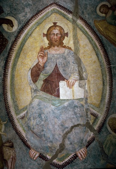 Redentore tra i quattro evangelisti da Master of Mocchirolo