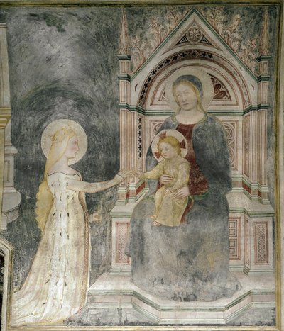 Matrimonio spirituale di Cristo con Santa Maria Maddalena (dettaglio) da Master of Mocchirolo