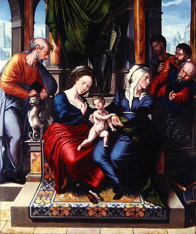 La Sacra Famiglia da Master of Paul and Barnabas