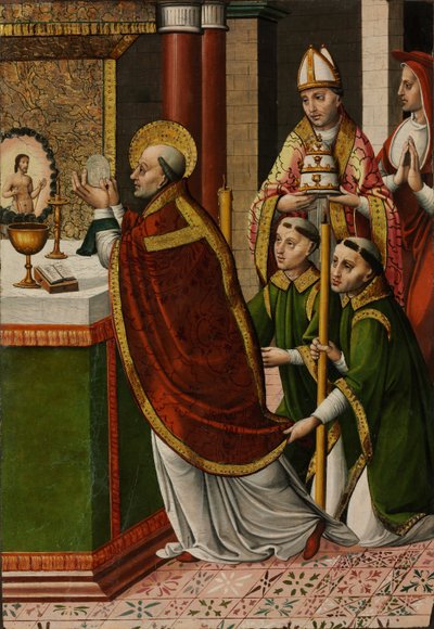 La Messa di San Gregorio Magno da Master of Portillo