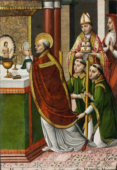 La Messa di San Gregorio Magno da Master of Portillo