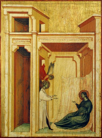 Angelo incorona Valeriano con rose e gigli (dettaglio) da Master of Saint Cecilia