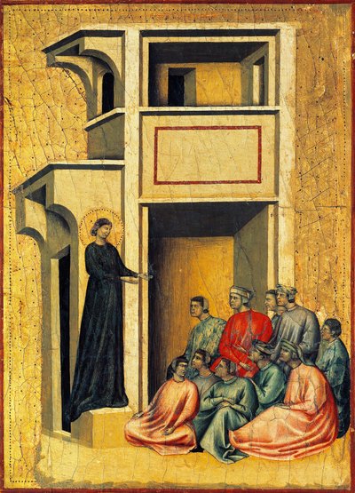 Santa Cecilia converte i soldati del prefetto (dettaglio) da Master of Saint Cecilia