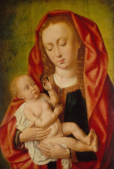 Vergine e Bambino con una Libellula, ca. 1500 da Master of Saint Gilles