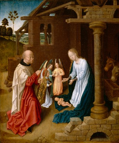 Adorazione di Cristo Bambino da Master of San Ildefonso