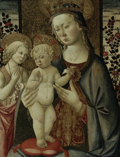 Vergine e Bambino con il piccolo San Giovanni da Master of San Miniato