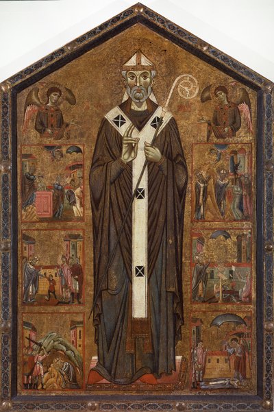 San Verano tra due angeli e sei storie della sua leggenda da Master of San Verano