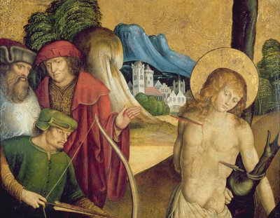 Martirio di San Sebastiano, c.1505-10 da Master of Sigmaringen