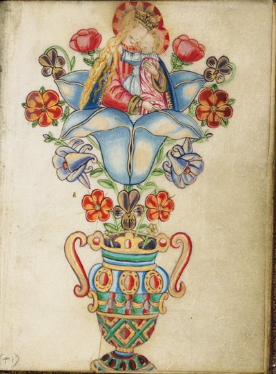 La Vergine e il Bambino nel calice di un fiore da Master of Sir John Fastolf