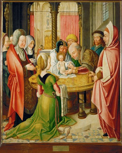 Circoncisione, uno dei due pannelli di un altare ... da Master of St. Severin