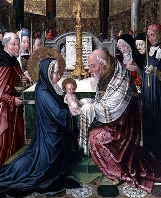 La presentazione al tempio da Master of St. Severin