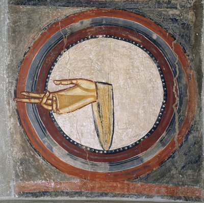 La mano di Dio (dal Sant Climent de Tauell) da Master of Tahull