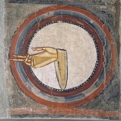 La mano di Dio da Sant Climent de Taüll da Master of Tahull